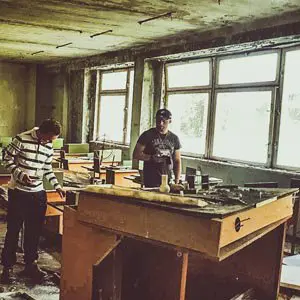 Abandoned school class