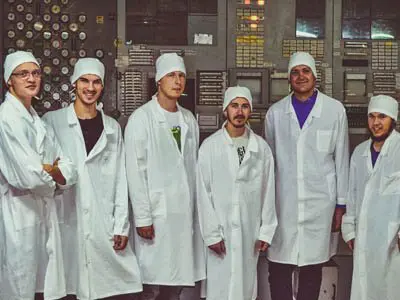 Reactor control room, tour inside the nuclear power plant